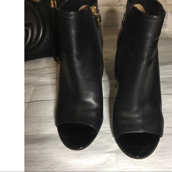 Ferragamo authentic Black Leather chain Mako Boot - Picture 5 of 10